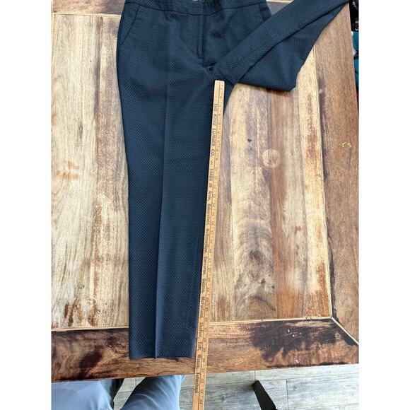 Talbots Women's Blue Wool Blend Micro Dot Blazer Jacket & Pants 2pec Set Size 10 - Picture 9 of 9